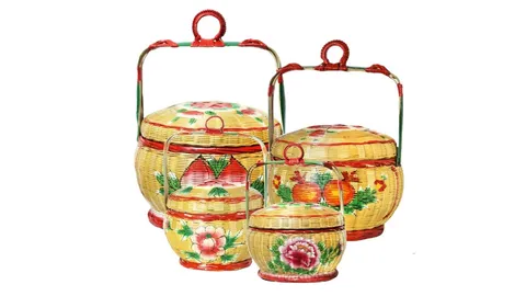 รู้จัก "ฮวยน้า" ตะกร้าไม้ไผ่สานใส่ของมงคลตรุษจีน