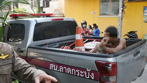 ลูก 37 ป่วยจิต หลอนฆ่าแม่ ขาดยาจนคลั่ง ถังแก๊สทุบหัวทิ้งศพในห้อง