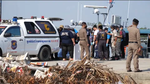 พบครบ 8 ศพ เรือบรรทุกน้ำมันระเบิด กระเด็นตกน้ำแม่กลอง