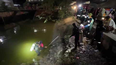 ผญบ.นั่งซดเบียร์ เก้าอี้หงายหลัง ตกคลองระบายน้ำ หัวฟาดพื้นปูน-จมดับสลด