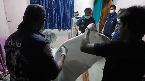 2 ลูกหมาแทะศพ กัดกินใบหน้าเหลือแต่กระดูก สยองคาที่นอน สงสัยหัวใจวาย