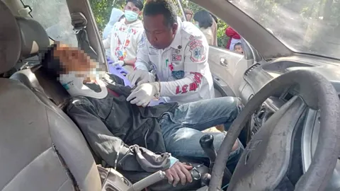 จนท.ผลักดันช้างป่าวังน้ำเขียว ถูกกระทิงพุ่งขวิดเจ็บสาหัส นำส่ง รพ.แล้ว