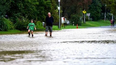 นิวซีแลนด์เจอฝนถล่มเพิ่ม น้ำทะลักท่วมโอ๊คแลนด์ซ้ำอีก