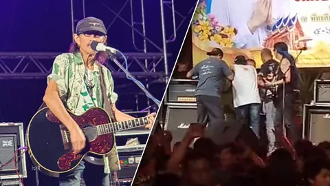 น้าแอ๊ด สบายดีขึ้นเวที ยืนยาว 3 ชม. เผยท้องเสียกินแฮมเบอร์เกอร์ (คลิป)