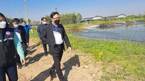 ป.ป.ช. ตรวจสอบโรงงานอบผลไม้ พื้นที่อำเภอเชียงคำ พะเยา ปล่อยน้ำเสียส่งกลิ่นเหม็น