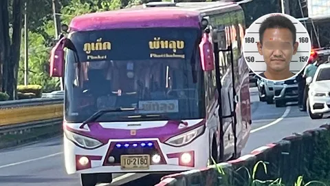 ผบ.ตร. สั่ง ตร. คุมสถานการณ์ หนุ่มคลั่งกราดยิงรถบัสสายภูเก็ต เจ็บ 2