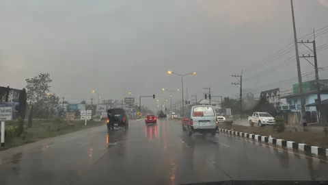 ฝนถล่ม 2 วัน คนเชียงใหม่หายใจโล่ง เหตุค่าฝุ่น PM 2.5 ลดลงทุกจุด