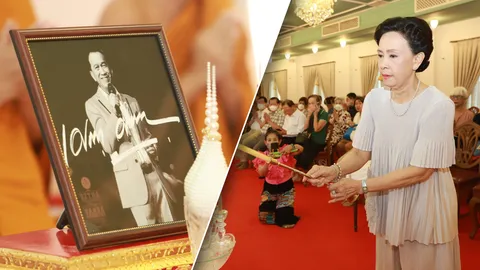 ครอบครัวทำบุญ อาต้อย เศรษฐา ครบรอบจากไป 1 ปี เพื่อนนักแสดงแน่นงาน