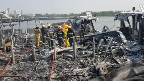 ไฟไหม้ "เรือเฟอร์รี่ไฟฟ้า" วอด 3 ลำ เสียหาย 100 ล้าน 