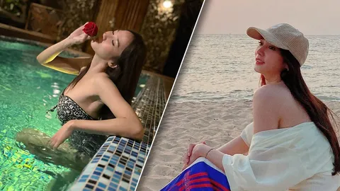 อั้ม พัชราภา โพสต์ภาพแซ่บในสระว่ายน้ำกลางดึก ชอตเดียวทำใจสั่น