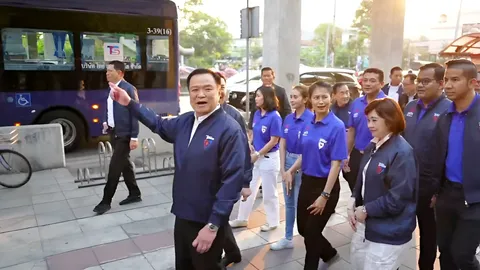 "อนุทิน" ลุยหาเสียงช่วย "พัชรินทร์" ลั่นปักธง กทม. ชูตัวเองเป็นนายกฯ