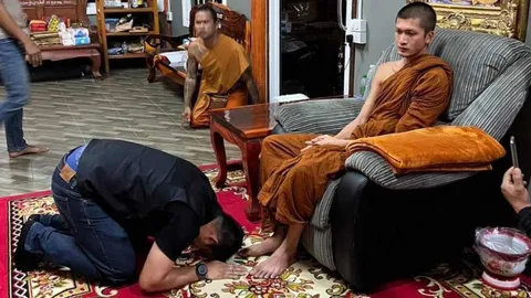 "บอล" นำขันธ์ 5 ขอขมา ครูบาไก่ อ้างฟังความข้างเดียวมาตลอด 