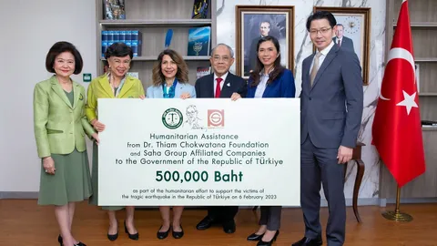 "ศิรินา ปวโรฬารวิทยา" ร่วมช่วยเหลือผู้ประสบภัยแผ่นดินไหวในตุรกี