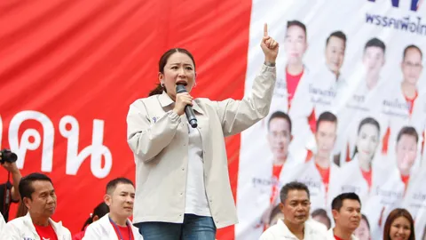 เลือกตั้ง 2566 : เพื่อไทย ยก “อิ๊งค์” นารีขี่ม้าขาว ขอคนโคราชกาเลือกทั้ง 2 ใบไล่ “ลุงตู่”