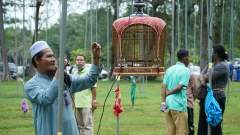 การแข่งขัน มหกรรมนกเขาชวาเสียงอาเซียน ที่ยะลา คึกคัก คาดเงินสะพัด 50 ล้าน 