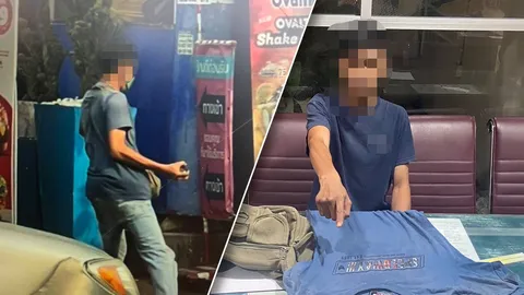 เข้ามอบตัวแล้ว แก๊งพลทหารปาประทัดลูกกระทบ ใส่กลุ่มไรเดอร์หน้าร้านขายนมสด