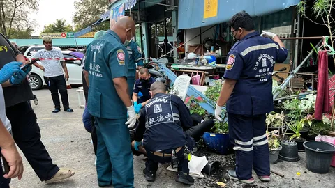 หนุ่มไรเดอร์ ตกคอนโด 5 ชั้น ร่างกระแทกพื้นดับ หลังจะปีนเข้าห้องพบเพื่อน