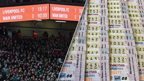 ลุ้นโชคแดงเดือด สกอร์ "ลิเวอร์พูล" ชนะ "แมนยูฯ" 7-0 ติดโผ 10 เลขขายดี งวด 16 มี.ค. 66