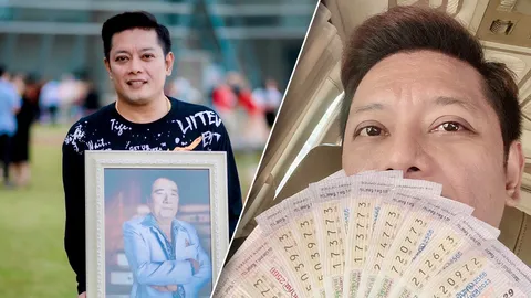 ลูกชาย ศรเพชร ศรสุพรรณ เฮงถูกลอตเตอรี่ หลังพ่อเข้าฝันให้ซื้อเลขอายุ