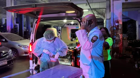 หนุ่ม 26 โทรศัพท์ดาดฟ้า พลัดตกชั้น 3 อพาร์ตเมนต์ ย่านพระราม 2 สาหัส