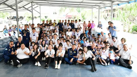 พสบ.ทอ.17 ลุยกิจกรรม CSR เพื่อน้องนักเรียน ชมโรงไฟฟ้า และดูบินรบ บน.1