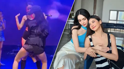 คนดูตาค้าง ชาล็อต โชว์สกิลเอวหวาน เต้นสับๆ ใส่ อิงฟ้า บนเวที (คลิป)  