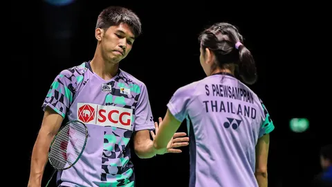 "บาส-ปอป้อ" จอดป้ายรอบแรก "เอ็ม-เฟม" ไล่ขยี้เยอรมนี 2-0 ลิ่วรอบ "โยเน็กซ์ สวิส โอเพ่นฯ"