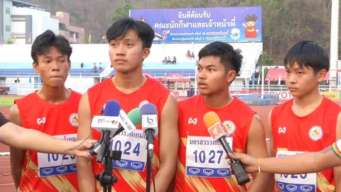 ชวดทองที่สาม "เทพบิว" พาสมุทรปราการ ซิวเหรียญเงินวิ่ง 4x100 "นครสวรรค์เกมส์"