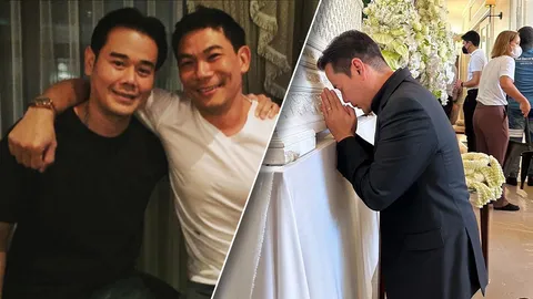 ภาพเดียวสื่อความหมาย เป๊ก สัณณ์ชัย กราบลา เอ๋ ชนม์สวัสดิ์ ครั้งสุดท้าย