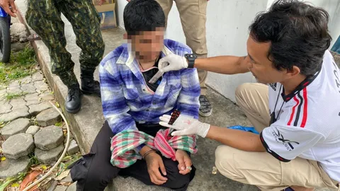 เกณฑ์ทหาร 2566 เบตง จับหนุ่มพกยาบ้า อ้างมาสมัครเข้ากองทัพบก