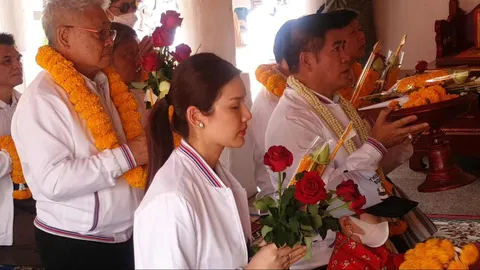 เลือกตั้ง 66 : ธรรมนัสนำ "จุ๊บจิ๊บ" ภรรยา สมัครส.ส.พะเยา หวังกวาด 8 ที่นั่ง 