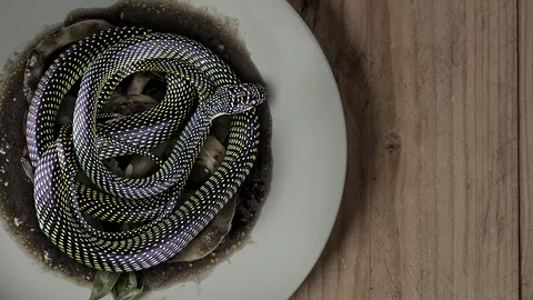 ฝันว่ากินงู งูดิบ งูต้ม ทำนายฝันมีเคราะห์ใหญ่ หรือ ได้โชคลาภเป็นความรัก 