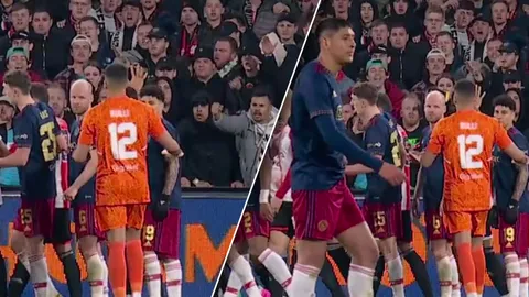 บอลถ้วยดัตช์ เดือด วัตถุปริศนาจากแฟนบอลลอยเข้าหัวแข้ง "อาแจ็กซ์" แตก 1 (คลิป)