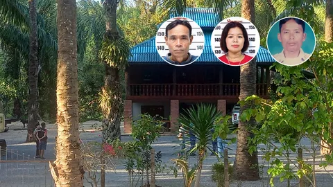 มือปืนบุกบ้านอดีต ผญบ.คนดังสุราษฎร์ฯ ใช้เอ็ม 16 กราดยิงกว่าร้อยนัดตาย 4 ศพ