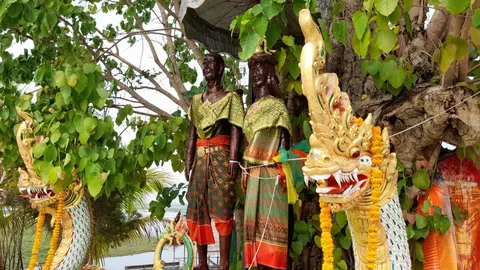 บวงสรวงใหญ่ "เจ้าแม่นาคี" ปีละครั้ง "ก๊อต จิรพัฒน์" จุดธูปเสี่ยงเลขเด็ด