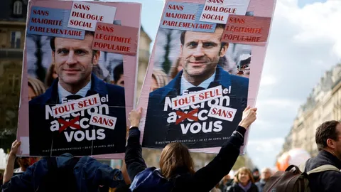  ฝ่าเสียงประท้วง ปธน.มาครง ลงนามประกาศใช้ ก.ม.ปฏิรูปบำนาญในฝรั่งเศสแล้ว