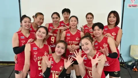 "นุศรา" นำทีมตบสาว "ไดมอนด์ ฟู้ด" อ้อนขอกำลังใจก่อนลุย "วอลเลย์บอลสโมสรเอเชีย" (คลิป)