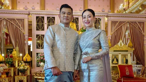 ชมภาพ จุ๊บแจง วิมลพันธ์ ดาราสาววัย 53 ปี ควงแฟนหนุ่มเข้าวิวาห์ 