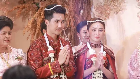 แอน อรดี-บอย ศิริชัย จูงมือวิวาห์ชื่นมื่น เจ้าบ่าวขนสินสอดมาอลังการมาก