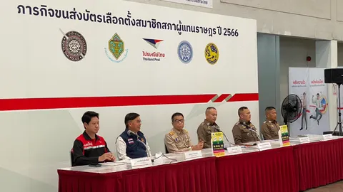 ตร.ร่วม กกต. ใช้กำลังกว่า 1.3 พันนาย ปล่อยขบวนรถขนส่งบัตรเลือกตั้ง 