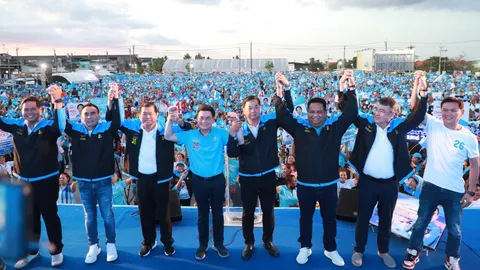 เลือกตั้ง 66 : "จุรินทร์" นำทีมปราศรัยใหญ่ ขอบคุณคนสงขลาไม่ลืม ปชป.