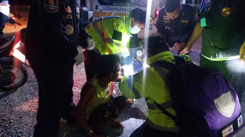 หนุ่มกัมพูชาหอบลูกหนีตาย โดนเพื่อนร่วมชาติฟันแขนหวิดขาด