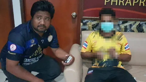 รวบแล้วหนุ่มชาวอินเดียทำอนาจารเด็ก 4 ปี ที่พระประแดง ตร.คุมตัวรอสอบปากคำ