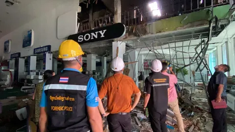 วิศวกรตรวจห้างใต้ฟ้าฯ โคราชวันนี้ สั่งระงับใช้อาคาร คาดเสียหายกว่า 60 ล้าน