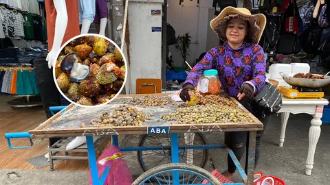 ท้าให้ลอง "เลี้ยะฮาร์" หอยตากแดด เมนูยอดฮิตของชาวกัมพูชา