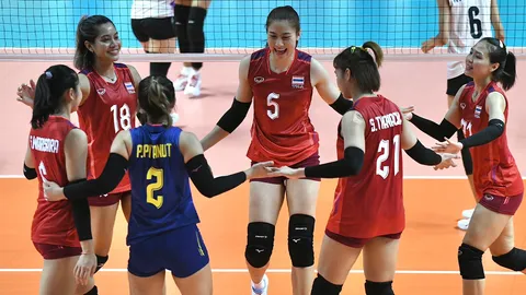 เช็กโปรแกรม "วอลเลย์บอลหญิงไทย" ซีเกมส์ 2023 รอบรองฯ