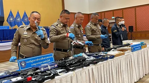 จับพยาบาล-วิศวกร สิทธิสวัสดิการ ซื้อปืนขายต่อ 2 ปี 21 กระบอก แปลงบีบีกัน