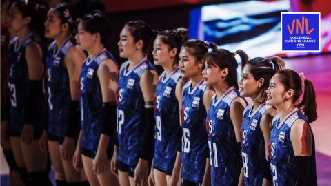 โปรแกรม "วอลเลย์บอลหญิงทีมชาติไทย" เนชันส์ลีก 2023 สัปดาห์ที่ 3