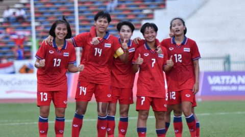 ฟุตบอลหญิงไทย ยิงถล่ม "กัมพูชา" ยับเยินไม่เป็นท่า คว้าเหรียญทองแดงส่งท้ายซีเกมส์ 2023 