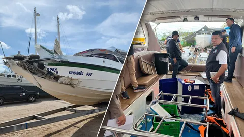 เจ้าท่าภูเก็ต เร่งตรวจสอบเหตุเรือสปีดโบ๊ต ชนตอม่อประภาคาร ทำเจ็บอื้อ